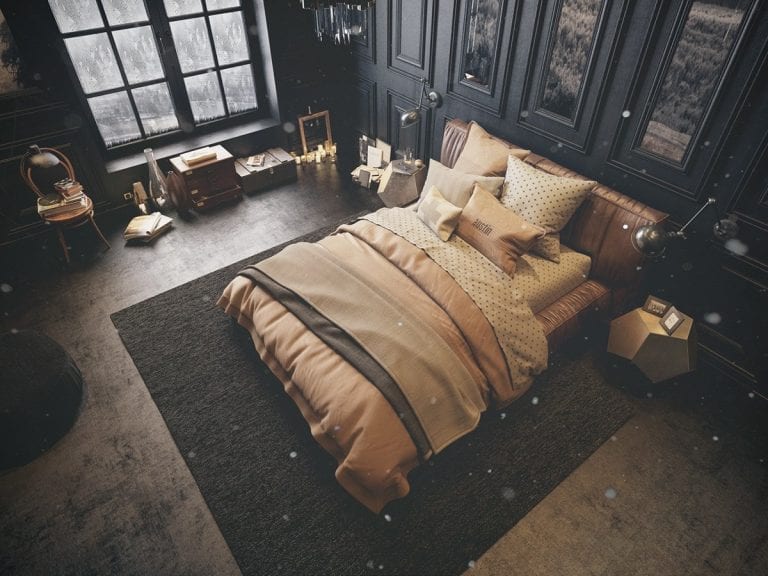 Thiết kế phòng ngủ theo tông màu tối